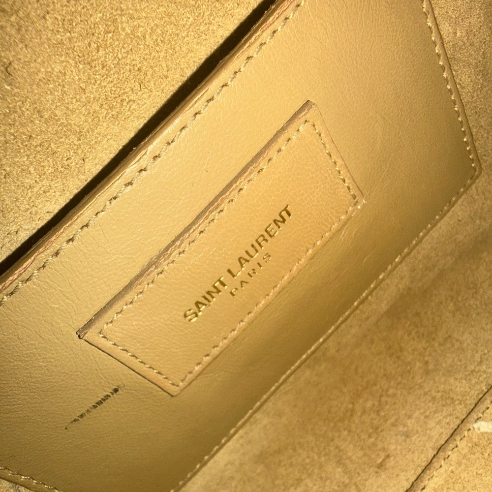 YSL Saint Laurent Gold Crossbody Bag - Picture 6 of 12